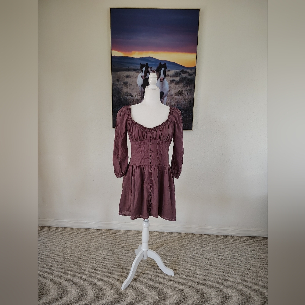 Medieval Style Mauve Dress